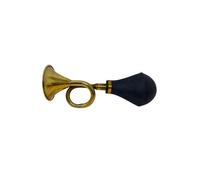 Taxi Horn Circular Bulb Brass Blow Horn for Bicycles Vintage Brass Car Bike Bus Bugle Horn Retro Clown Horn Metal Air Horn with Squeeze Bulb for Bicycle Golf Cart. (Black)