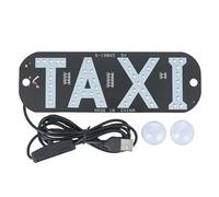 Taxi LED Sign, USB Cab Indicator Lamp, Rideshare Window Light for Car Windshield Interior, Private Hire Vehicle Use, Ideal for Taxi Drivers, Rideshare and Private Hire Operators