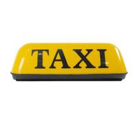 Taxi Light, Car Roof Sign, Retro LED Cab Indicator, Bright Yellow PP Shell with Magnetic Base, For Taxi Drivers Night Use Visibility, 13.23 x 6.06 x 4.45 Inches, Yellow, White, 1 Piece
