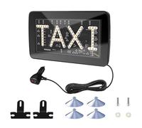 TAXI Taxi Sign, Secure Non-Damaging Placement, 1 Set, 12V Light, High-Brightness LED Display, Easy To Install, For Windshield Dashboard Garage Delivery