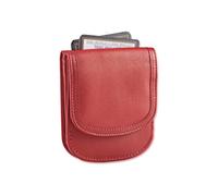 Taxi Wallet® - TW14-BIG APPLE RED - a Cranberry red Soft Leather - Compact, Front Pocket Folding Wallet - For Cards, Coins, Bills, ID (Men & Women), Big Apple Red, Wallet