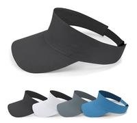 Taximi Sports Sun Visor Hats for Women Men, Adjustable Breathable Cooling Athletic Visors for Tennis Golf Running Pickleball (UK, Alpha, S, M, Black)