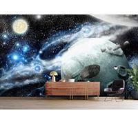 Taxpy 3D Photo Wallpaper Mural, Cosmic Planet,350x250cm Wall Art for Bedroom, Wall Murals for Bedrooms, Photo Wallpaper 3D