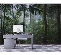 Taxpy 3D Photo Wallpaper Mural Jungle Green Leaf,150x105cm Art Print Wall Mural Decoration Poster Picture Design