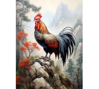 Taxpy Abstract canvas art Cock on rock,40 * 60cm Poster On Canvas Wall Art Decor Prints Painting Posters Decoracion Picture Living Room Wall
