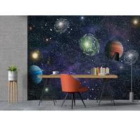 Taxpy Art Photo Wallpaper 3D Colorful Planet,200x140cm Mural Living Room Bedroom Wall Decoration Photo Mural Background Wall Decor