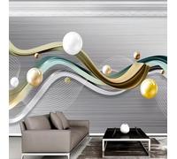 Taxpy Custom 3D Photo Wallpaper Geometric Marble Line Ball Mural Photo Poster Living Room Bedroom Tv Background Wall Home Decoration-300X210Cm