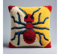 Taxpy DIY Latch Hook Kits, Animal Ants Needlework Pillow Cover 43x43cm DIY Hooks Knitted Embroidered Carpet Pillow Embroidery Latch Hook Carpet Kit