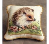 Taxpy DIY Pillow Embroidery kit Cartoon Hedgehog Animal Pillowcase/Cushion Cover Making Kits Statement Rug，Latch Hook Kits for A Starter Project 17x17in