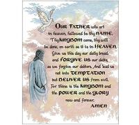 Taxpy Embroidery Cross Stitch Kits Lord's Prayer Patterns,30X40Cm Stamped with Printed Pattern Starter Kit