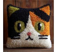 Taxpy Latch Hook Kits for Adults Cat Face 17X17In