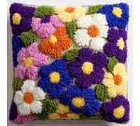 Taxpy Latch Hook Pillow Kit Small Flowers 17X17In