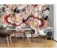 Taxpy Wallpaper Murals Fantasy Flowers,200x140cm 3D Art Photo Wallpaper, HD Print Wall Mural Giant Poster, Modern Living Room Bedroom Backdrop Wall Decor
