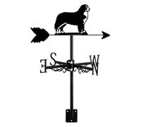 TAXXII Animals Shape Weathervane with Roof Mount Wind Direction Creative Home Decor Ornament Gift for Outdoor Farm Yard Garden Gazebo(Bernese Mountain Dog)