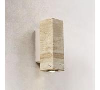 TAXXII Industrial Wall Light Wabi-Sabi Natural Stone Downlight For Bedside Nordic Up Down Lamp Rectangular Travertine Hardwired Living Room Hallway Cafe Minimalist Spot