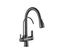 TAXXII Mixer Sink Taps,Antique Kitchen Faucet,Pull-Out Sprayer with 360 Degree Rotation,Pure Water Filter Tap