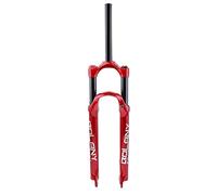 TAXXII Mountain Bike Front Fork 100mm Travel 26" 27.5" 29" Air Bicycle Shock Absorber Shoulder Control 1-1/8" - Blue (Color : Red, Size 27.5 inch)