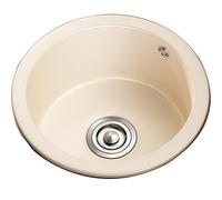 TAXXII Quartz Stone Single Bowl Sink Handmade Kitchen With Drainage Set Drain Basket Without Tap(45CM)