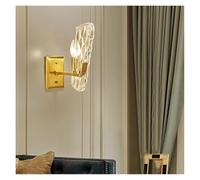 TAXXII Retro Brass Wall Lamp for Living Room, Bedroom, Hotel Corridor & Hallway - Stylish Indoor Lighting Fixture, Contemporary Design Bedside Sconce (Cool White 10cm)