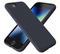 TAXXOE Liquid Silicone Case Compatible with iPhone SE 2020/2022, iPhone 8/7, 4.7 Inch, Soft-Touch, Shockproof, DustProof, Antiskid Full Body Phone Cover for iPhone SE - Midnight Blue