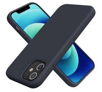TAXXOE Silicone Case Compatible with iPhone 12 Case/12 pro case Soft Ultra Slim Protective Shockproof Liquid Silicone Phone Case,Anti-Scratch Microfiber Lining, 6.1" Midnight Blue