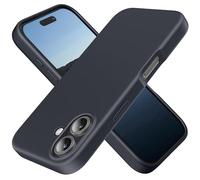 TAXXOE Silicone Case Compatible with iPhone 16 Case Soft Ultra Slim Protective Shockproof Liquid Silicone Phone Case,Anti-Scratch Microfiber Lining, 6.1" Midnight Blue
