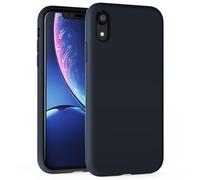 TAXXOE Silicone Case Compatible with iPhone XR Case Soft Ultra Slim Protective Shockproof Liquid Silicone Phone Case, Anti-Scratch Microfiber Lining, 6.1" Midnight Blue