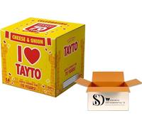 Tay-to Cheese & Onion Multipack Crisps - 20 x 25g Individual Bags - Hand-Cooked Flavour - The Original Iconic Irish Potato Chips - Bulk Lunchbox Snack Pack