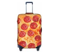 TAyang 3D Pizza Pepperoni Print Luggage Cover Protector Waterproof Dustproof Stretchable Fits 18-32 Inch Suitcases