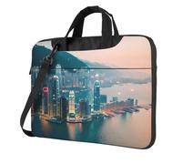 TAyang Hong Kong print Slim Laptop Briefcase 13-15.6 Inch | Cute Messenger Bag for Women Men Work College