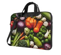 TAyang Introduction of various vegetables print Slim Laptop Briefcase 13-15.6 Inch | Cute Messenger Bag for Women Men Work College