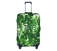 TAyang Monstera Deliciosa Banana Palm Print Luggage Cover Protector Waterproof Dustproof Stretchable Fits 18-32 Inch Suitcases