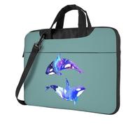 TAyang Orca Killer Whale print Slim Laptop Briefcase 13-15.6 Inch | Cute Messenger Bag for Women Men Work College