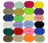 TayBong 24 Colors Webbing Set, 1cm Wide Soft Woven Tape for Sewing, Gift Wrapping, DIY Crafts, Bag Handles and Party Decorations (2 Meters per Roll)