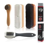 TayBong 6 PCS Suede Cleaning Kit - Shoe Brush With Brass Bristles, Nubuck and Leather Boot Brush, Eraser for Suede