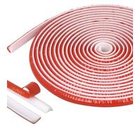 TayBong 6M TPE Quadrant Trim, Flexible Wall Corner Edging Strip, Adhesive Skirting Board Seal Trim, Caulk Strip Beading for Laminate Flooring, Countertops & Ceilings (9mm x 12mm)