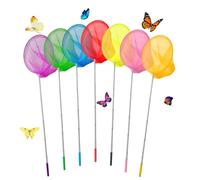 TayBong 7 Pcs Telescopic Butterfly Nets Extendable Fishing Nets Form 37 to 85cm, Bug Catcher for Kids Catching Insects Bugs Outdoor Garden Activities