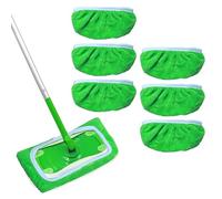 TayBong Reusable Mop Refill Pads for Swiffer Sweeper, 6 Pack Reusable Dry and Wet Sweeping Cloths Mops, Washable Microfiber Wipes Cleaning Mop Head Replacements for Household Cleaning