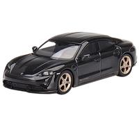 Taycan Turbo S Volcano Gray Metallic Limited Edition to 1800 Pieces Worldwide 1/64 Diecast Model Car by True Scale Miniatures MGT00433
