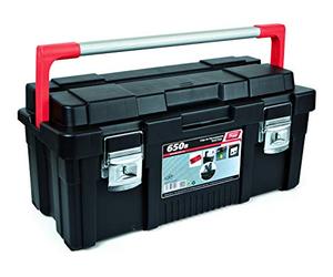 Tayg 172007 Plastic-Aluminium Tool Box mod. 650-B, Black