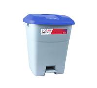 Tayg 434020 - Waste Container with Pedal, Grey Base and Blue Lid, 50 litres