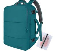 Taygeer Easyjet Cabin Bag 45x36x20 Underseat, Travel Backpack Women, Carry On Backpack for Airplane, Luggage Rucksack for Plane Hand Luggage Bag, Laptop Rucksack with Separate Shoe Pouch, Peacock Blue