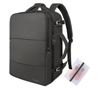 Taygeer Ryanair Cabin Bags 40x20x25 Underseat, Travel Backpack Cabin Size, Rucksack for Plane Hand Luggage Backpack for Travelling, Ryan Air Cabin Bag 40x20x25 with Separate Shoe Pouch, Dark Grey