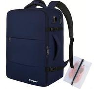 Taygeer Ryanair Cabin Bags 40x20x25 Underseat, Travel Backpack Cabin Size, Rucksack for Plane Hand Luggage Backpack for Travelling, Ryan Air Cabin Bag 40x20x25 with Separate Shoe Pouch, Dark Blue