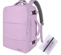 Taygeer Ryanair Cabin Bags 40x30x20 Underseat, Travel Backpack Cabin Size, Rucksack for Plane Hand Luggage Backpack for Travelling, Ryan Air Cabin Bag 40x30x20 with Separate Shoe Pouch, Purple