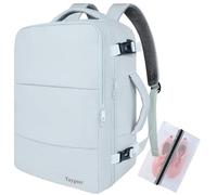 Taygeer Ryanair Cabin Bags 40x30x20 Underseat, Travel Backpack Cabin Size, Rucksack for Plane Hand Luggage Backpack for Travelling, Ryan Air Cabin Bag 40x30x20 with Separate Shoe Pouch, Baby Blue