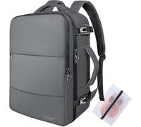 Taygeer Ryanair Cabin Bags 40x30x20 Underseat, Travel Backpack Cabin Size, Rucksack for Plane Hand Luggage Backpack for Travelling, Ryan Air Cabin Bag 40x30x20 with Separate Shoe Pouch, Dark Grey