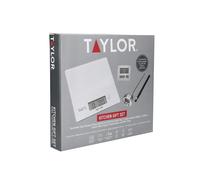 Taylor 3-Piece Kitchen Measuring Tools Set in Gift Box, Black