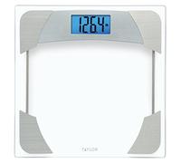 Taylor 400 Lb. Capacity Digital Glass Bathroom Scale with Stainless Steel Accents