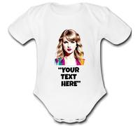 TAYLOR Baby Grow Customisable Personalised Unique Baby Vest Babygrow Boys Girls Unisex Cute Top Bodysuit Custom text SWIFT